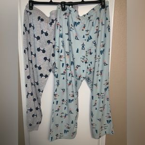 2 Pair Women’s Pajama Bottoms